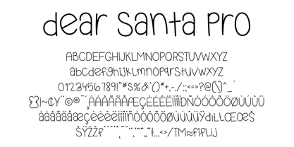 MTF Dear Santa Pro Font Poster 2