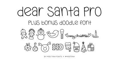 MTF Dear Santa Pro Font Poster 1
