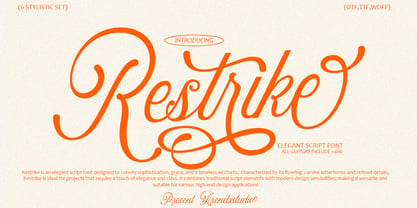 Restrike Font Poster 1