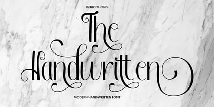 The Handwritten Font Poster 1