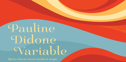 Pauline Didone Variable Font Poster 7