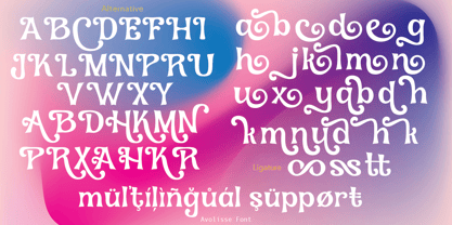 Avolisse Font Poster 10