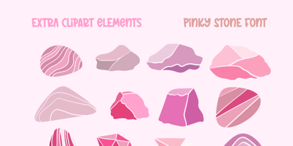 Pinky Stone Font Poster 7