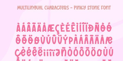 Pinky Stone Font Poster 10
