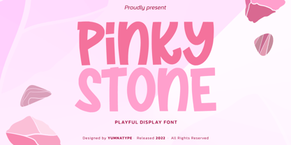 Pinky Stone Font Poster 1