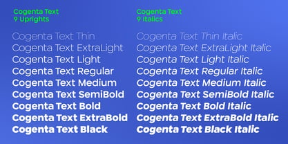 Cogenta Text Font Poster 7