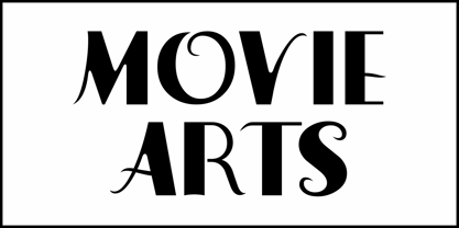 Movie Arts JNL Font Poster 2
