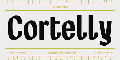 MC Cortelly Font Poster 1