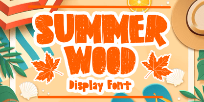 Summer Wood Font Poster 1