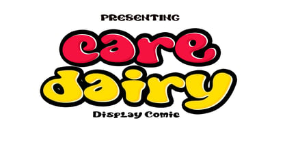 Care Dairy Font Poster 1