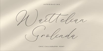 Waittelian Grolinda Font Poster 1