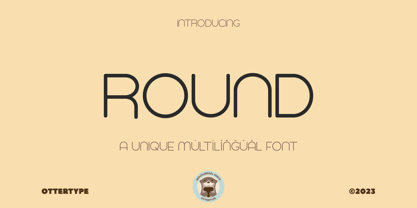 Round Font Poster 1