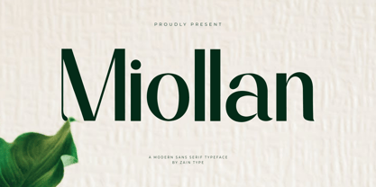 Miollan Font Poster 1