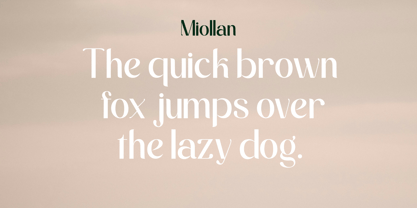 Miollan Font Poster 3