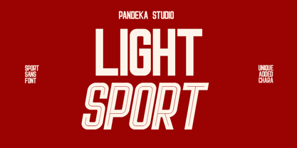 Light Sport Font Poster 1