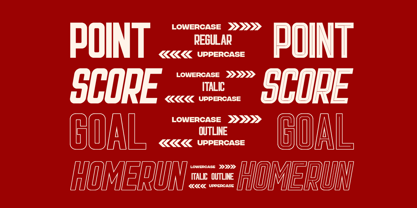 Light Sport Font Poster 7