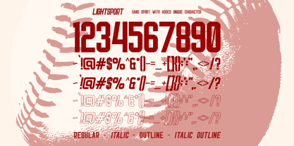 Light Sport Font Poster 10