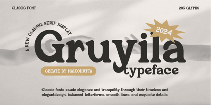 Gruyila Font Poster 1