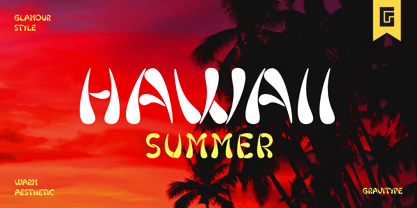 Hawaii Summer Font Poster 1