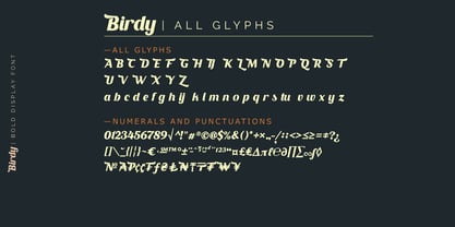 Birdy Font Poster 10