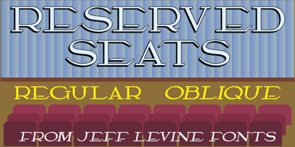 Reserved Seats JNL Font Poster 1