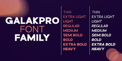 Galak Pro Font Poster 3