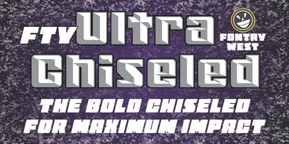 FTY Ultra Chiseled Font Poster 1
