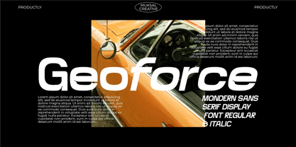 Geoforce Font Poster 1