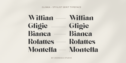 Glinka Font Poster 11