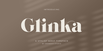 Glinka Font Poster 1