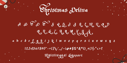 Christmas Delina Font Poster 5