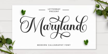 Maryland Script Font Poster 1