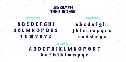 Thellwoenk Font Poster 9