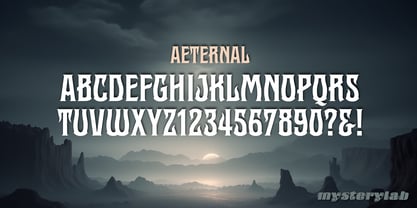 Aeternal Font Poster 2