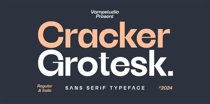 Cracker Grotesk Font Poster 1