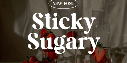 Sticky Sugary Font Poster 1