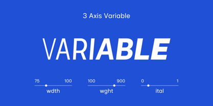Glimp Variable Font Poster 5