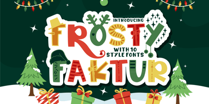 Frosty Faktur Font Poster 1