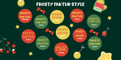 Frosty Faktur Font Poster 10