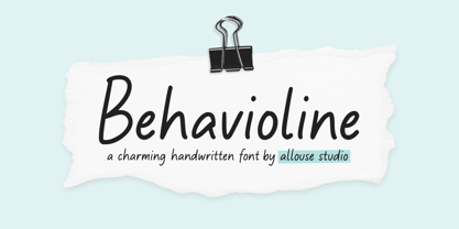 Behavioline Font Poster 1