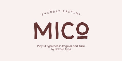 Mico Font Poster 1