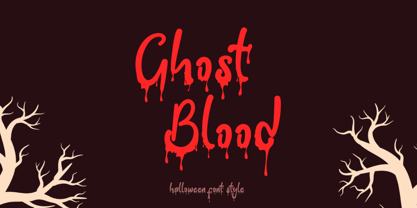 Ghost Blood Font Poster 1