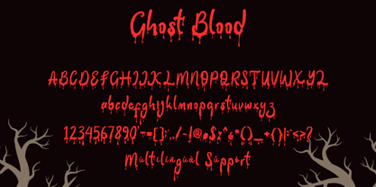 Ghost Blood Font Poster 5