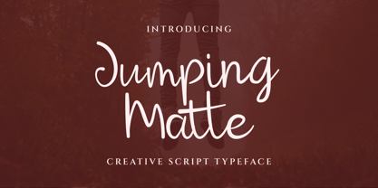 Jumping Matte Font Poster 1