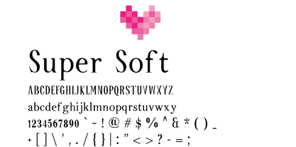 Super Soft Font Poster 1