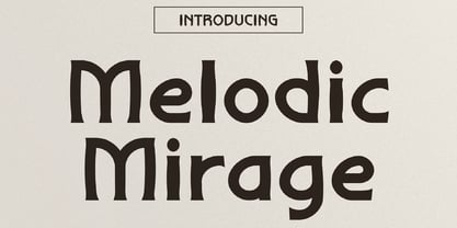 Melodic Mirage Font Poster 1