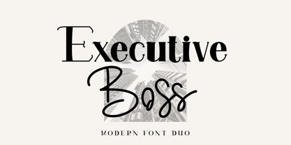 Executive Boss Font Poster 1