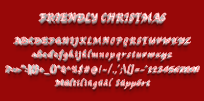 Friendly Christmas Font Poster 5