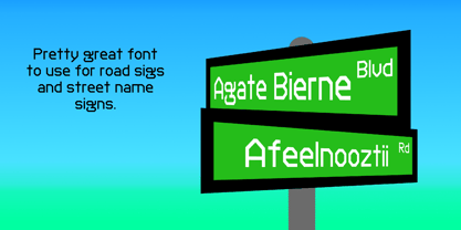 Afeelnooztii Font Poster 7