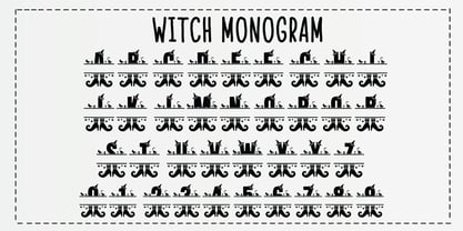 Witch Monogram Fuente Póster 6